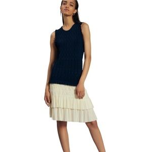 NWT Current Air Navy Mixed Media Dress